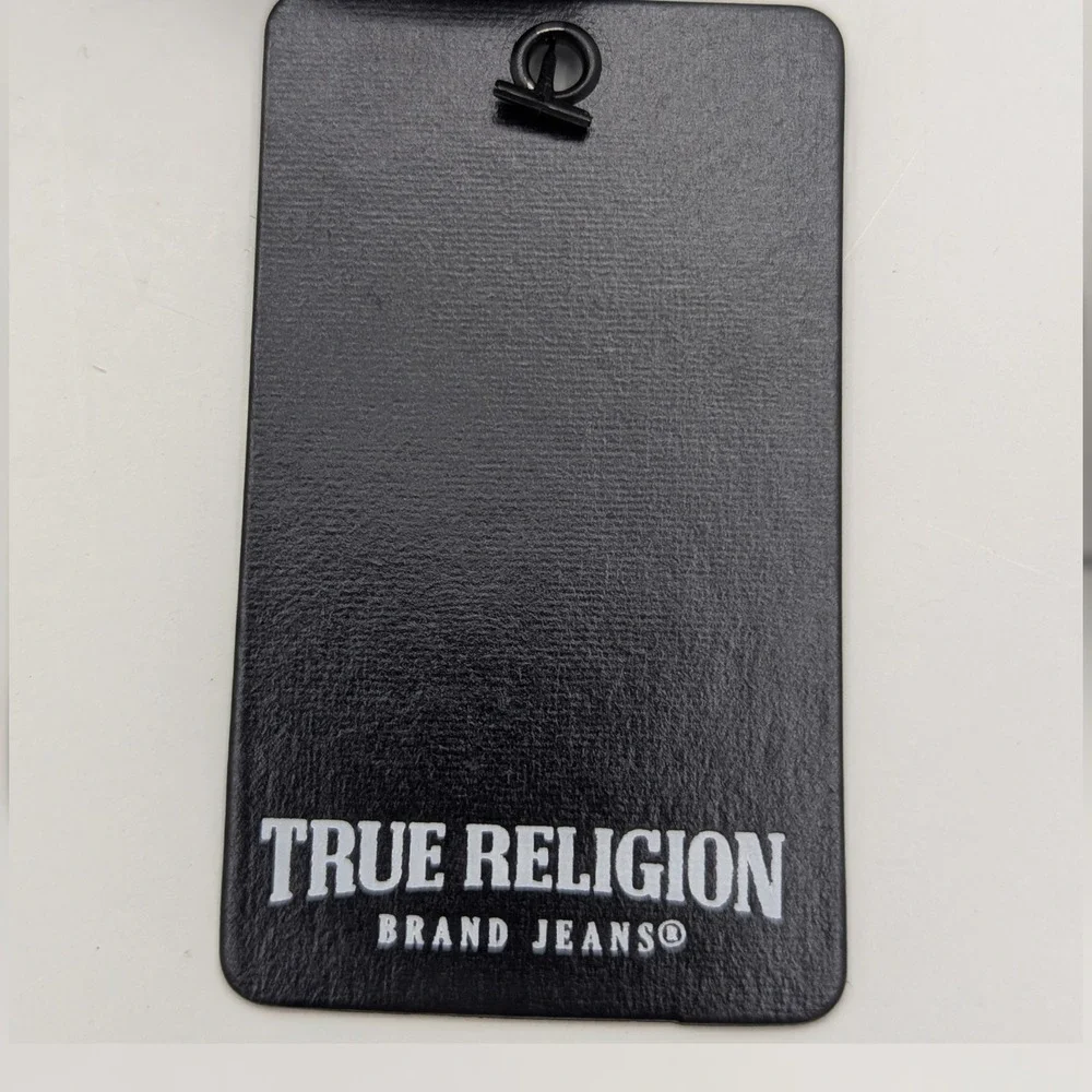 True Religion Jet Black True‎ Buddha Embroidered Hat TR4239 Adjustable Cap NWT